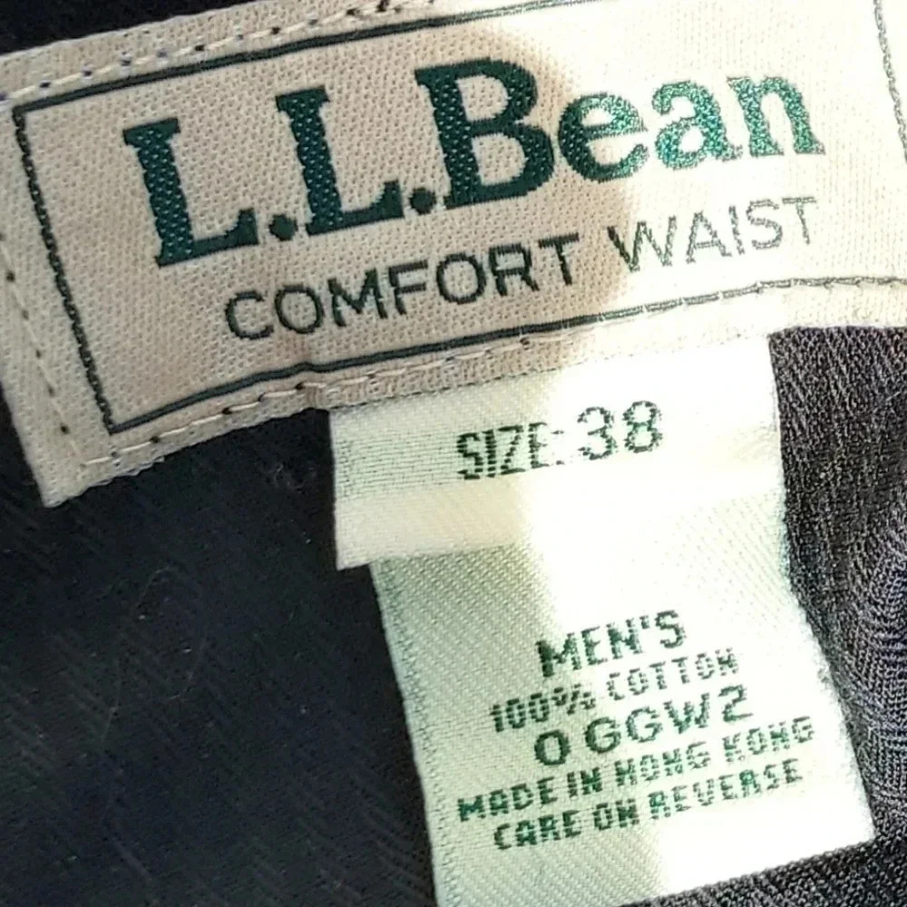 L.L.Bean Comfort Waist Dark Blue Mens Pants Size 38 - Picture 10 of 12